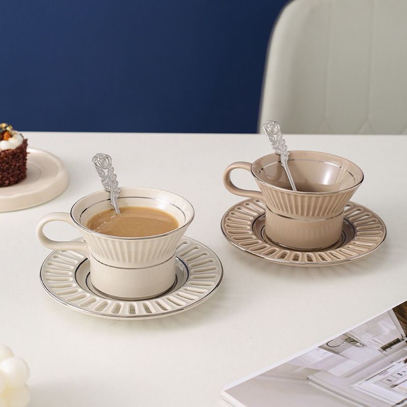 Luxury Skincare Products - Luxury Ceramic Coffee Cup Dish Nordic