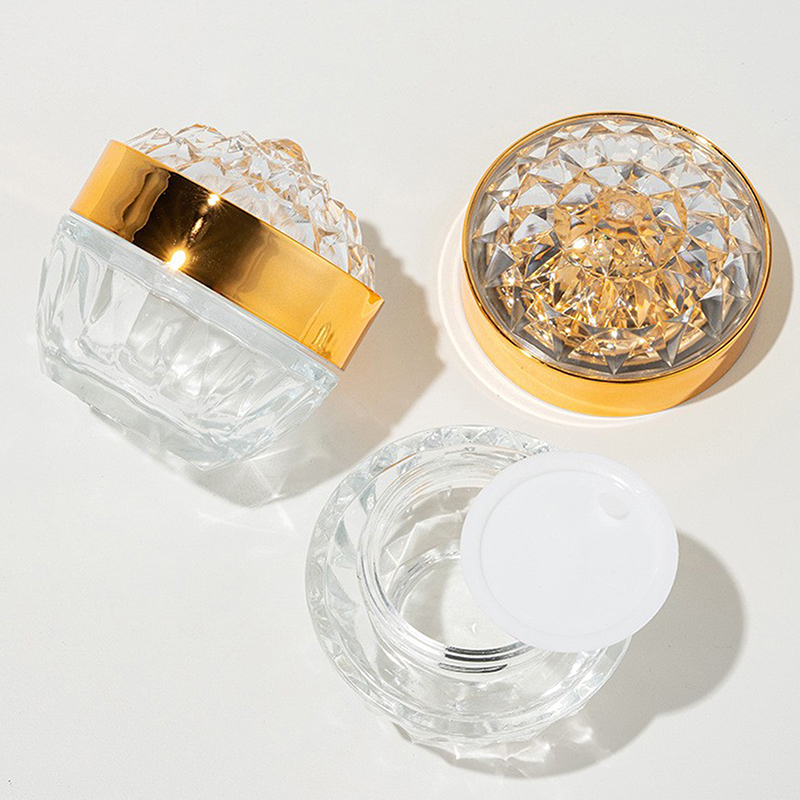 Luxury Diamond 50g Glass Face  - Luxury Skincare Containers recension och pris