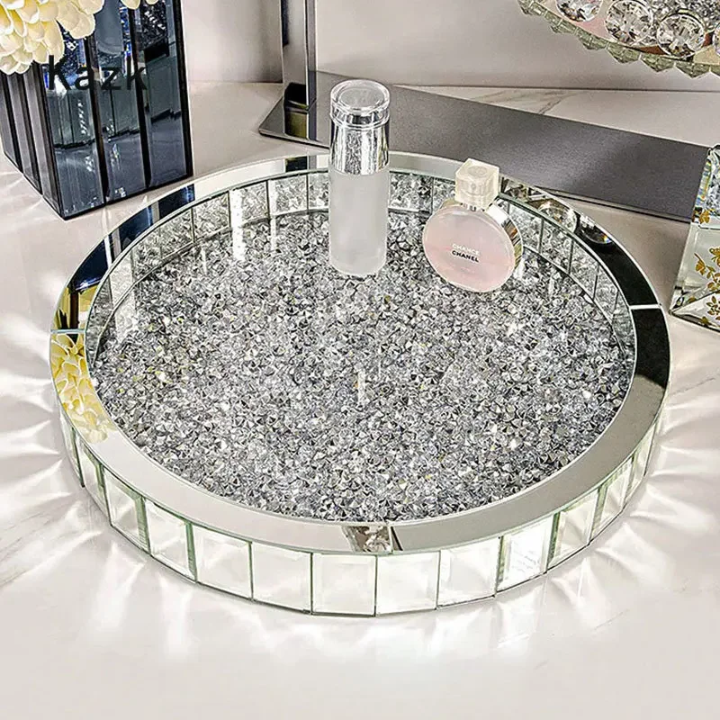 Luxurious Diamond Inlay Glass  - Luxury Skincare Tray recension och pris