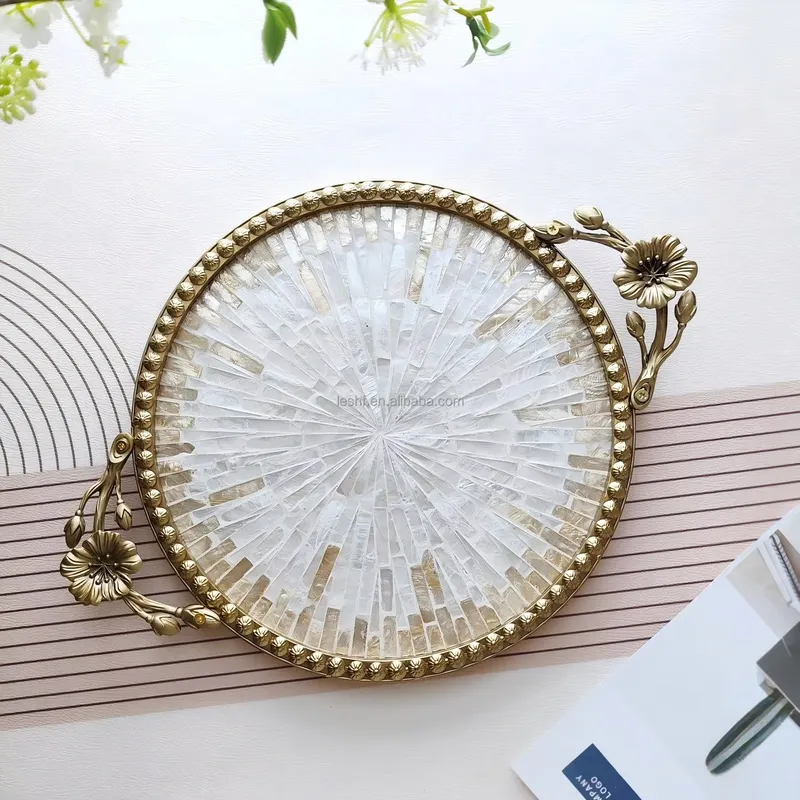 Art Deco Luxury Shell-inlaid T - Luxury Skincare Tray recension och pris