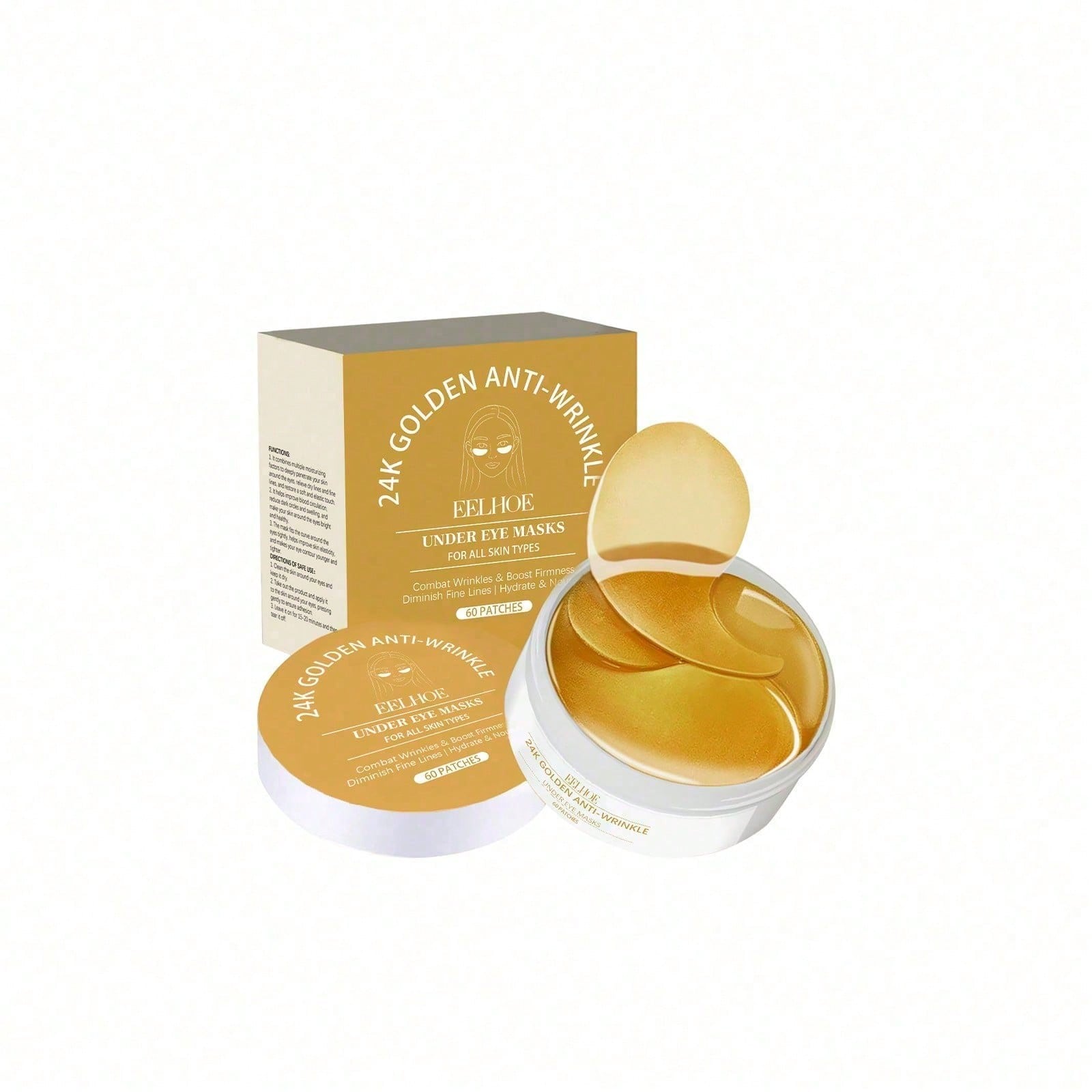 24K Gold Eye Mask, 60 Count Lu - Luxury Skincare Line recension och pris